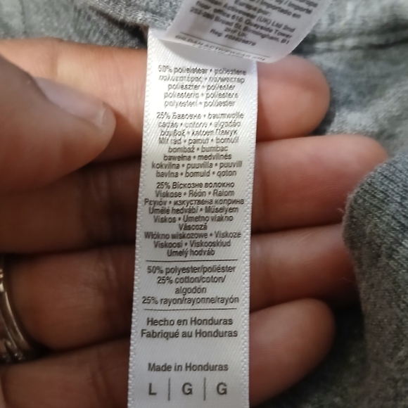 American Apparel Graphic T-shirt. Grey Shortsleeve. Expecting Mom,  Size Large. - Picture 3 of 4